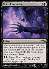 Lembrete Sinistro / Grim Reminder - Magic: The Gathering - MoxLand